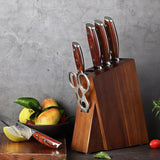 Seven-piece Damascus Kitchen Knife Set - Nioor