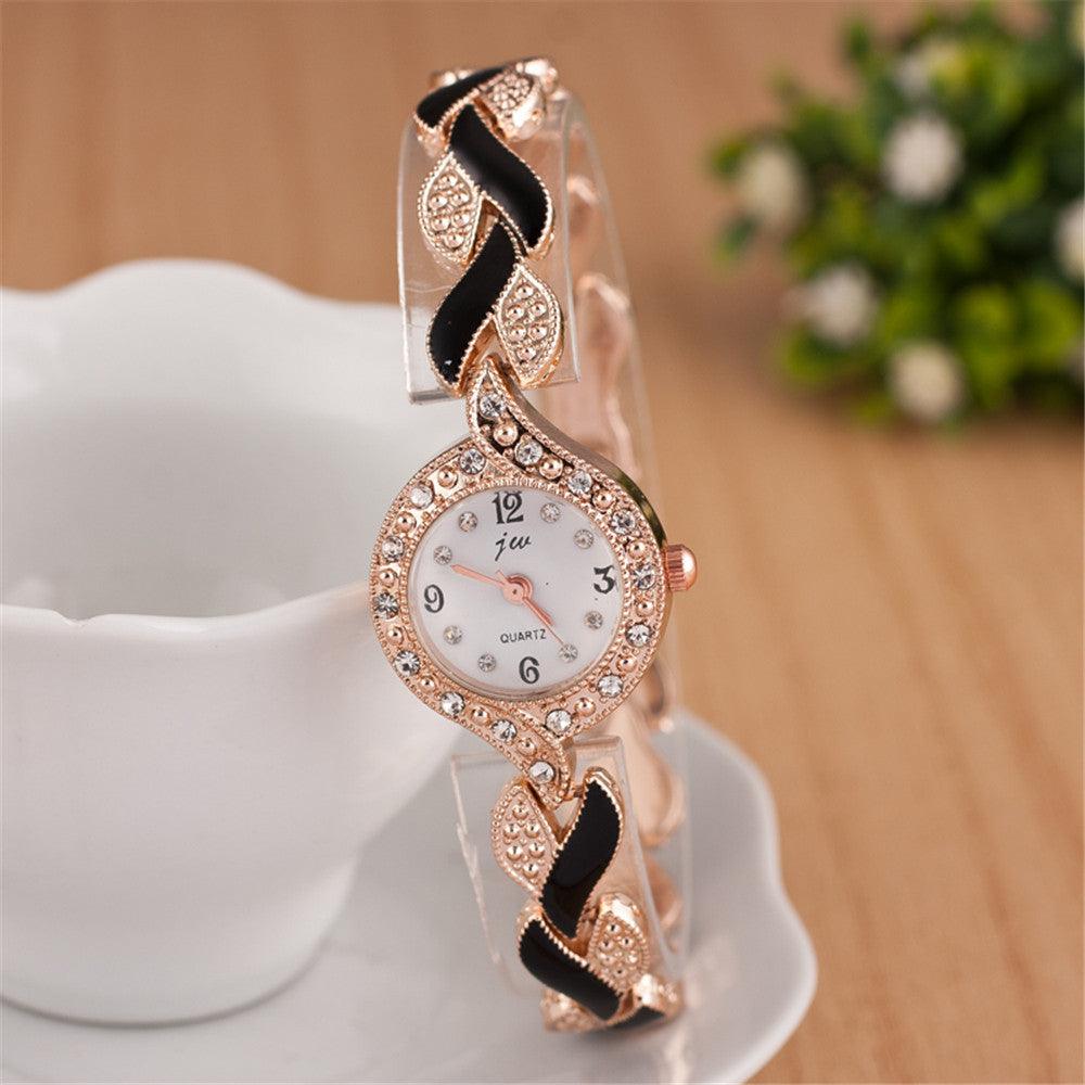 Fashionable All-match Women's Love Strap Diamond Watch - Nioor