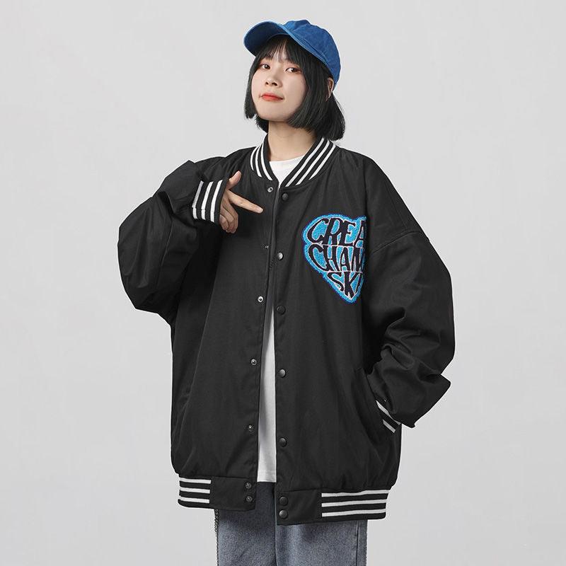 Korean Style Loose Love Country Tide Street BF Jacket - Nioor