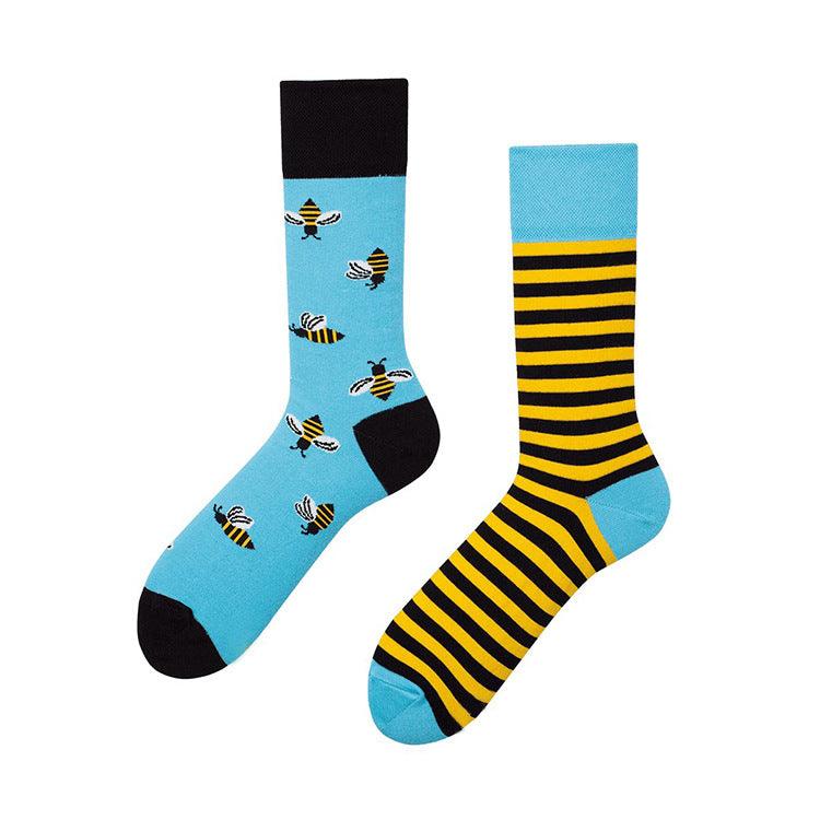 Personalized Cartoon Trendy Socks Creative Cartoon Mid-calf Couple Cotton Socks Socks For Men And Women - Nioor