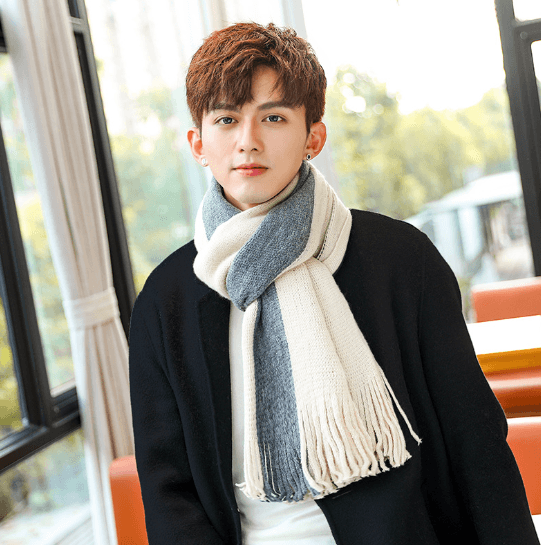 Men Scarves Can Match Colors Fashion - Nioor