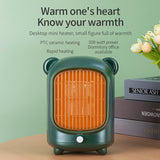 Portable Electric Heater Room Heating Stove Mini Household Radiator Remote Warmer Machine For Winter Desktop Heaters