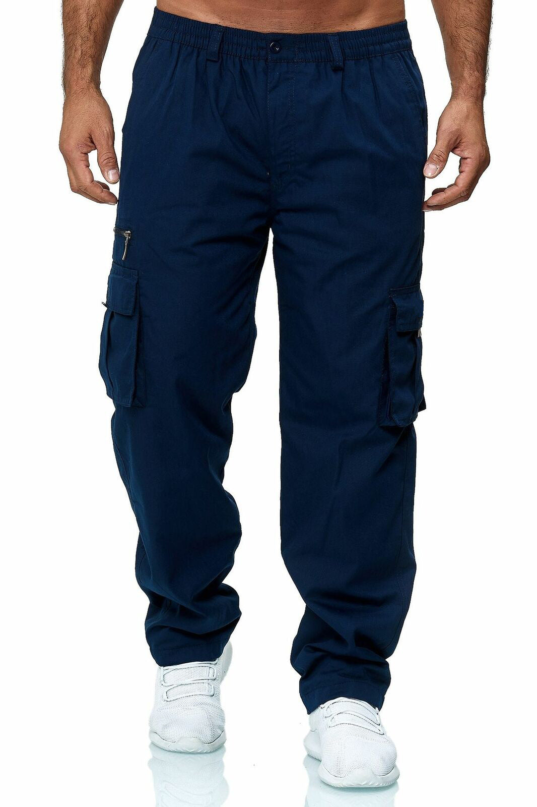 Men's Casual Multi-pocket Loose Straight-leg Overalls