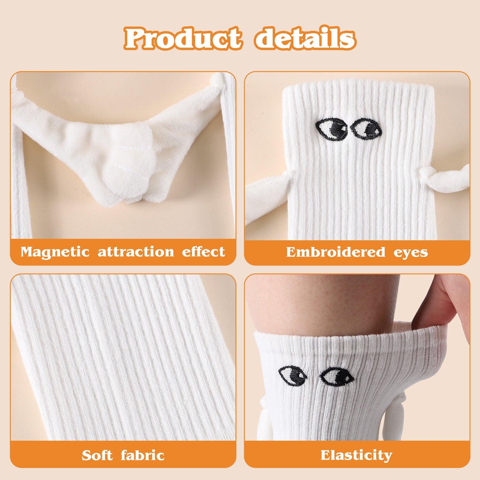 Men's And Women's Fashion Simple Magnet Socks - Nioor