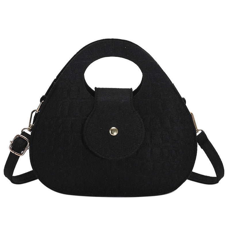 Shoulder Simple Portable Crossbody Commuting Small Round Bag