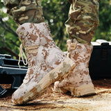 Men's Camo Outdoor Casual High Top Tactical Military Boots - Nioor