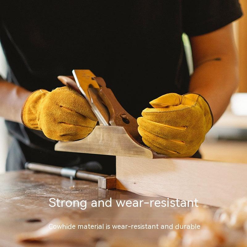 Breathable, Non-slip, Wear-resistant Construction Site Welder Protective Work Gloves - Nioor