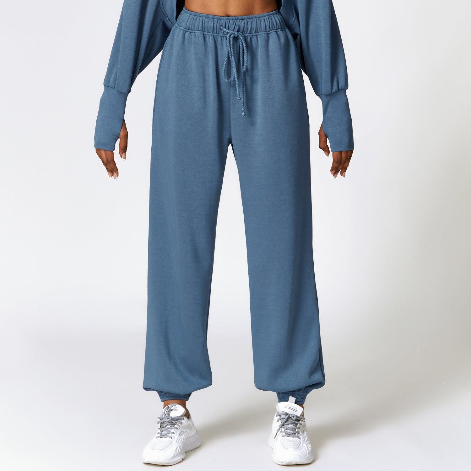 High Top Sports Sweatpants Women's Loose Straight - Nioor