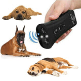 3-in-1 Anti Barking Dog Training Device Ultrasonic Dog Training Repeller LED Flashlight - Nioor