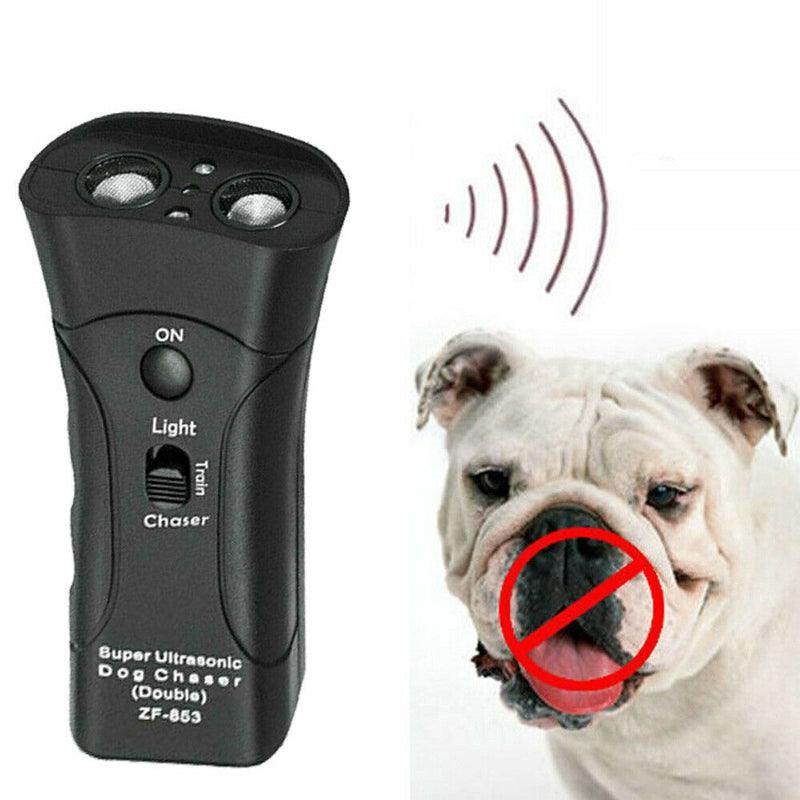 3-in-1 Anti Barking Dog Training Device Ultrasonic Dog Training Repeller LED Flashlight - Nioor