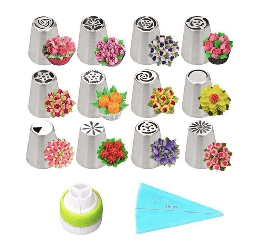 3 in one LIMITED EDITION CHRISTMAS STYLE Stainless Steel Cake Decorating Nozzle - Nioor