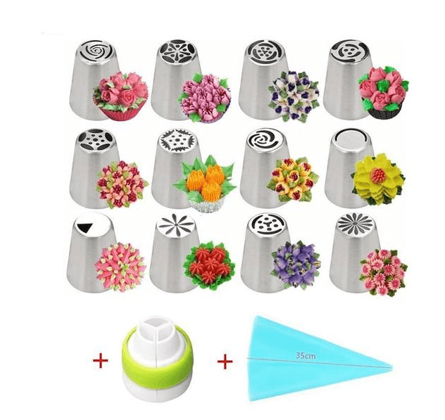 3 in one LIMITED EDITION CHRISTMAS STYLE Stainless Steel Cake Decorating Nozzle - Nioor