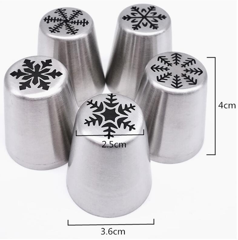 3 in one LIMITED EDITION CHRISTMAS STYLE Stainless Steel Cake Decorating Nozzle - Nioor