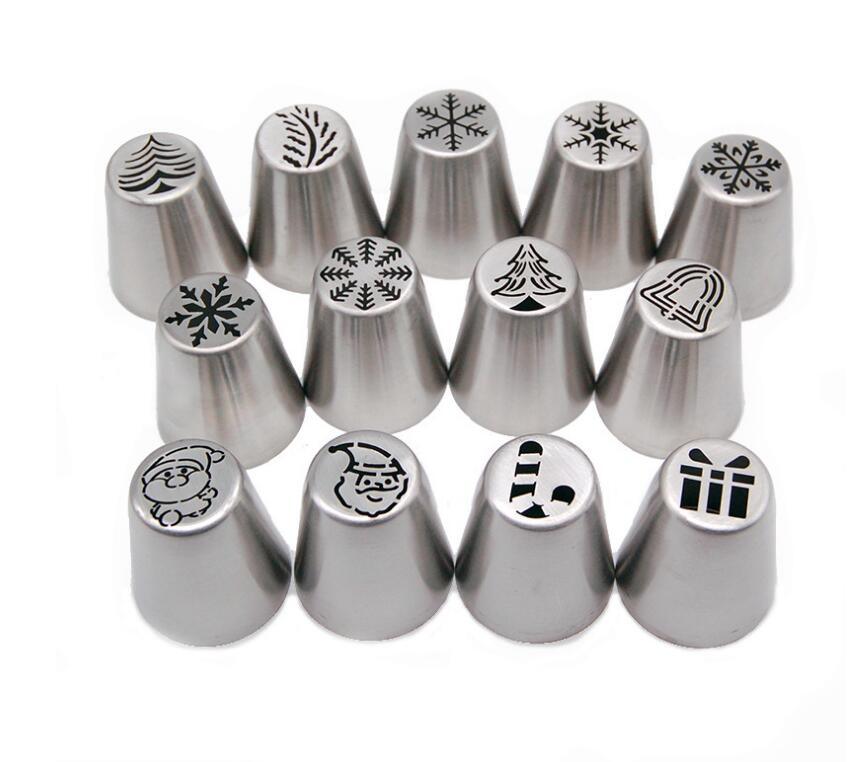 3 in one LIMITED EDITION CHRISTMAS STYLE Stainless Steel Cake Decorating Nozzle - Nioor