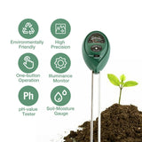 3 In1 Soil Tester Water PH Moisture Light Test Meter Kit For Garden Plant Flower - Nioor