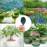 3 In1 Soil Tester Water PH Moisture Light Test Meter Kit For Garden Plant Flower - Nioor