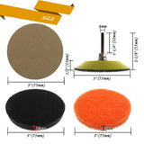 3 Inch 21 Piece Set Of Car Headlights Refurbishment Repair Flocking Sandpaper Polishing Car Light Repair Coating - Nioor