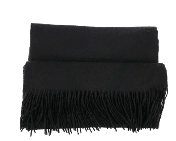 Men's cashmere scarf virgin woollen popular wild solid color warm thick scarf monochrome shawl - Nioor