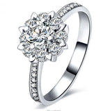 Micro Carat Engagement And Wedding Ring Ring Female Proposal Ring 18K Gold Diamond Ring Zircon Bare Diamond - Nioor