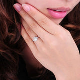 Micro Carat Engagement And Wedding Ring Ring Female Proposal Ring 18K Gold Diamond Ring Zircon Bare Diamond - Nioor