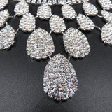 Gorgeous Diamond Necklace Set Wedding Bride Evening Costume Jewelry Set To Map Samples - Nioor