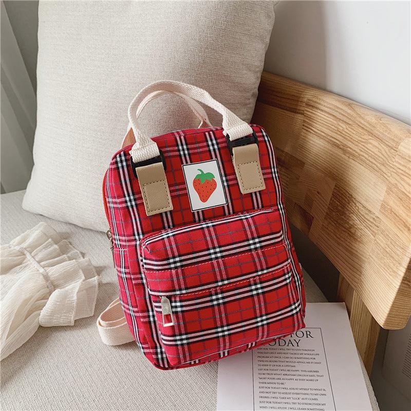 Fashion Mini cartoon checked children's backpack - Nioor