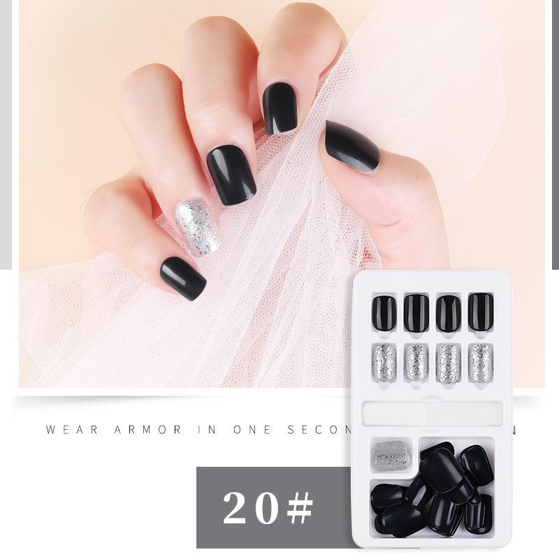 30pcs Detachable False Nail Artificial Tips Set Full Cover for Short Decoration - Nioor