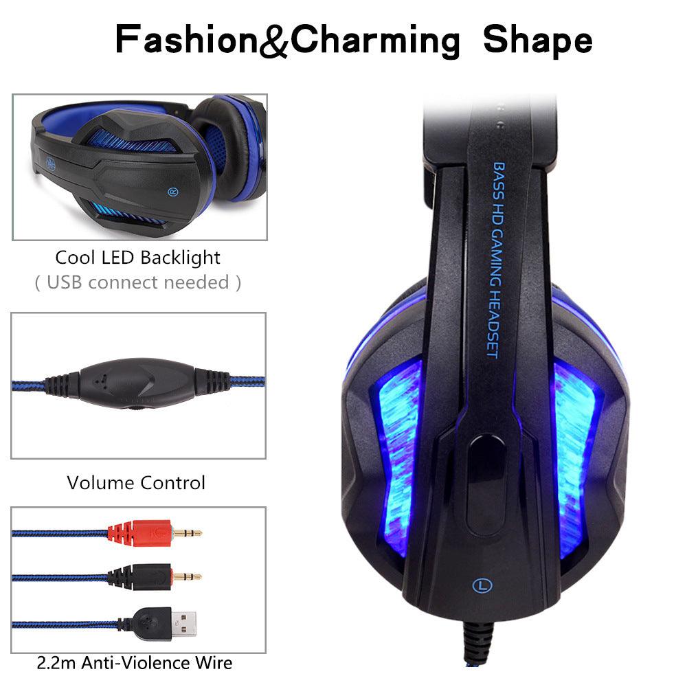 Glowing gaming headset gaming headset - Nioor