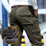 Battlefield Jipu Winter Plush Overalls Casual Pants Men