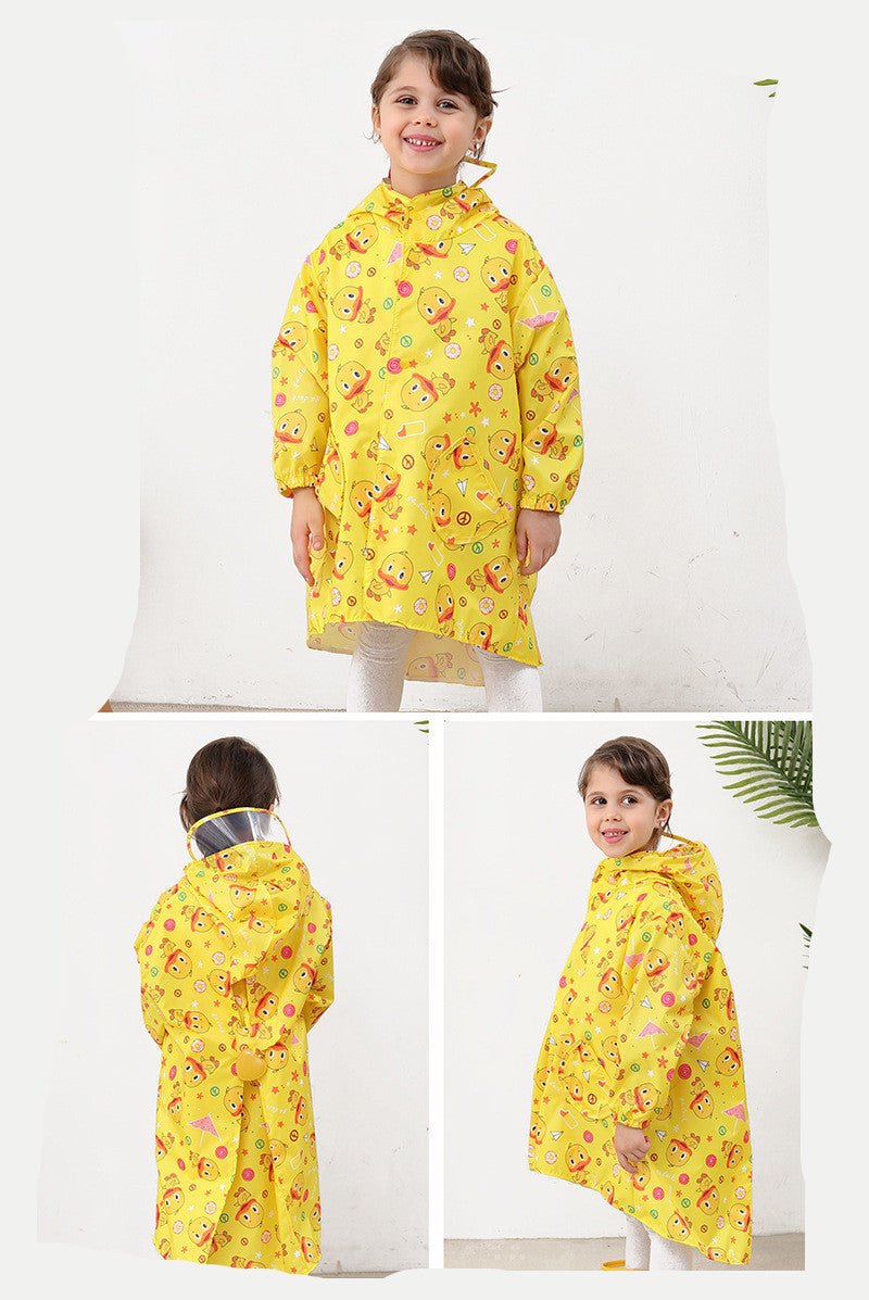 Poncho kid student raincoat