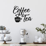 Metal COFFEE AND TEA Wall Hanging - Nioor