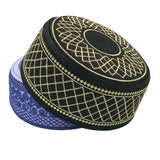 Muslim Hats Cotton Embroidery Islamic Men Prayer Arab Clothing Caps