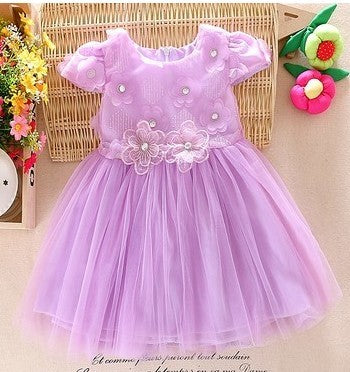 Baby Dress Girl Summer Short Sleeved Princess Skirt