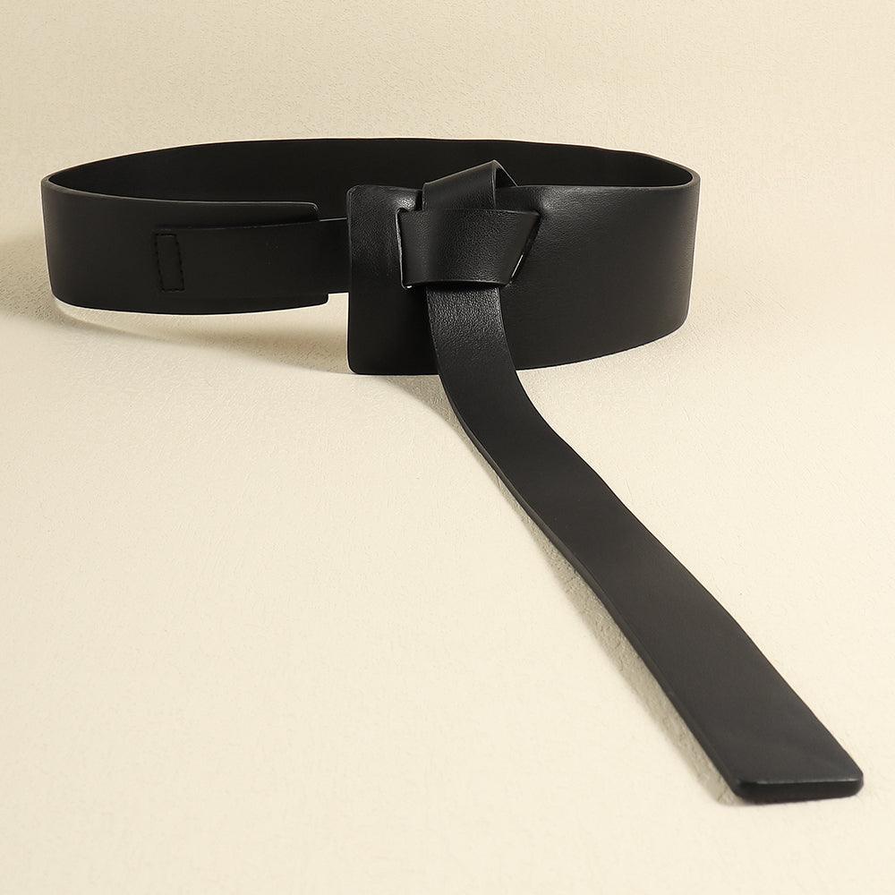 Fashion Women's Wide Belt No Punch Belt Decorative Coat Western Dress Waist Wide Belt - Nioor