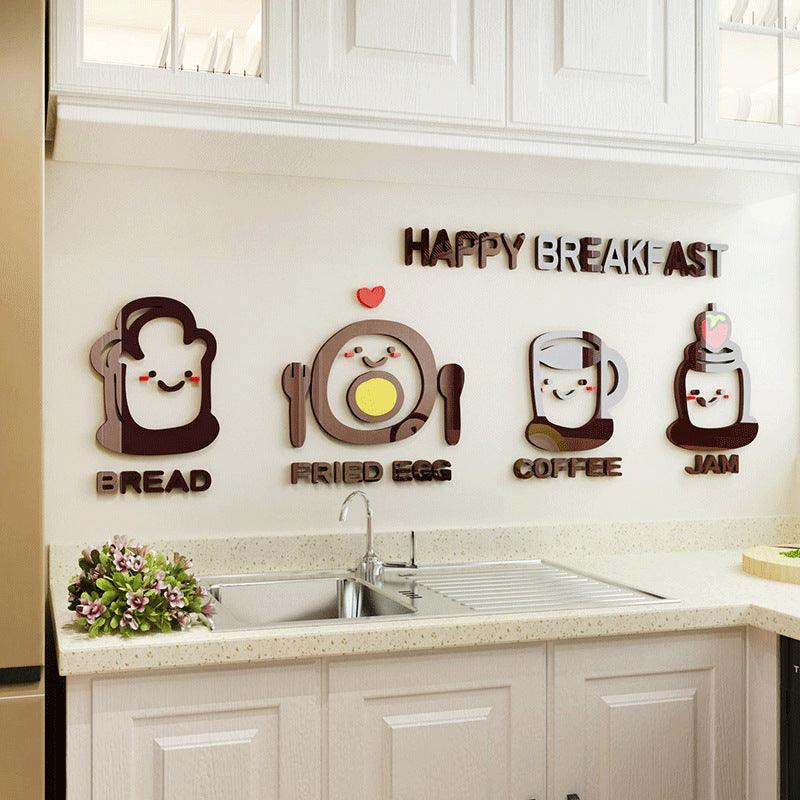 Cute minimalist kitchen decoration wall sticker - Nioor