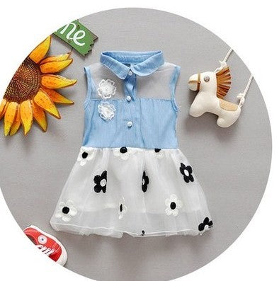 Baby Dress Girl Summer Short Sleeved Princess Skirt