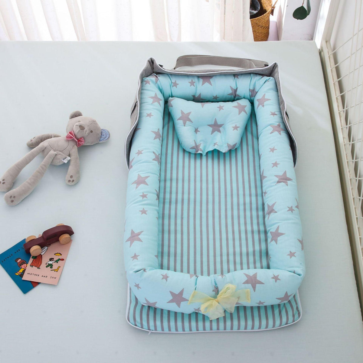 Cotton Portable Foldable Baby Bed - Nioor