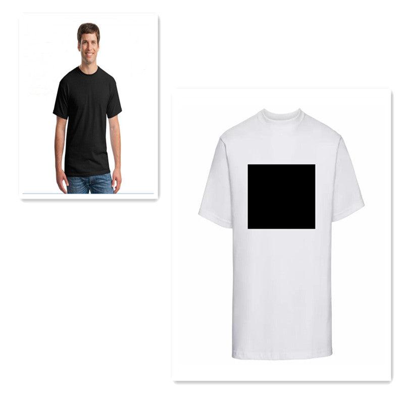 Cotton Round Neck T-shirt With Short Sleeves - Nioor