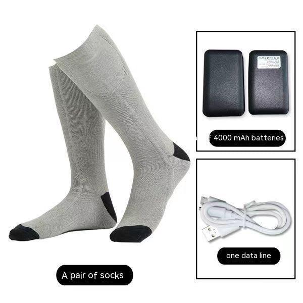 Men's And Women's USB Thermostat Electric Heating Thermal Socks - Nioor