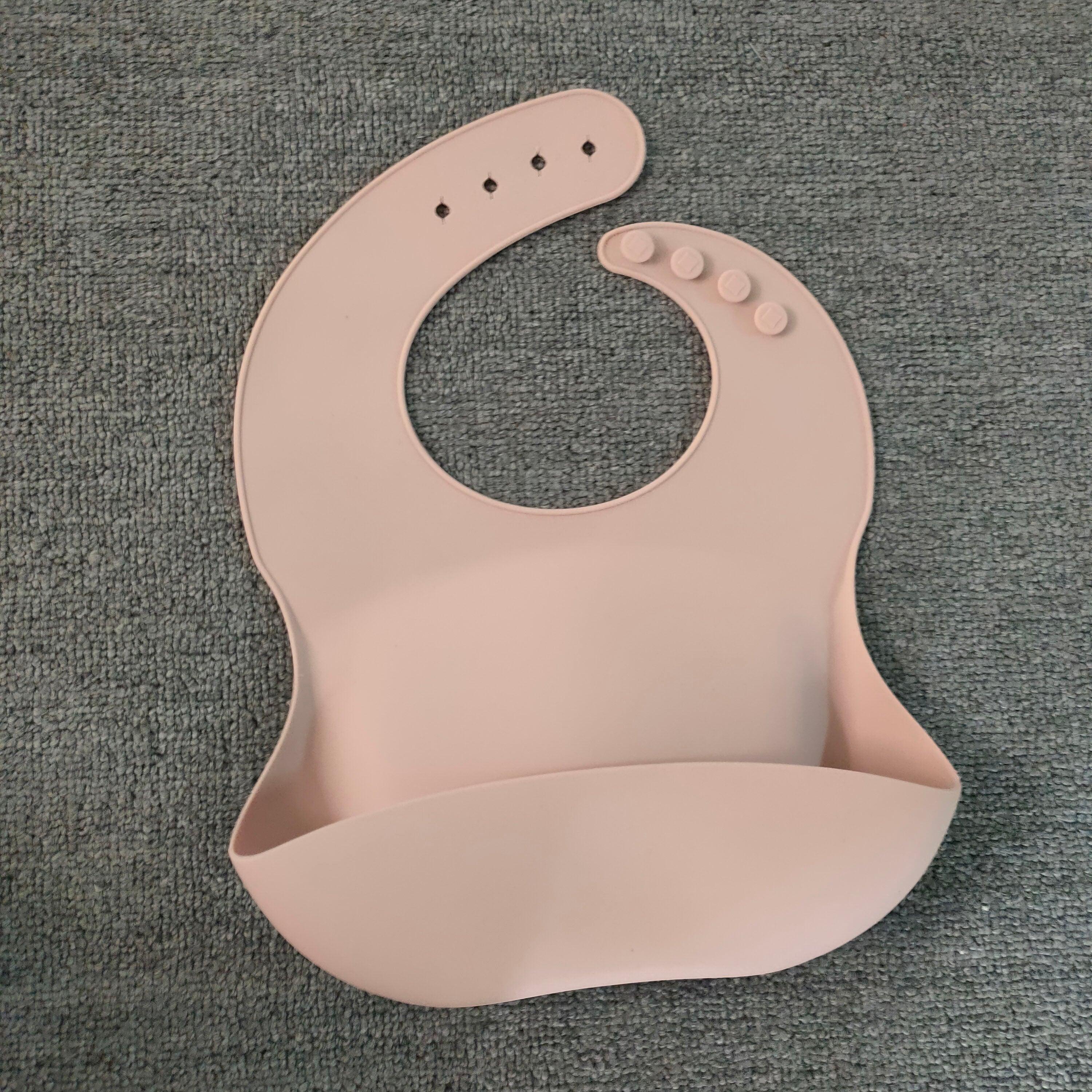 Soft Waterproof Silicone Baby Bib with Food Catcher, Baby Silicone Bib - Nioor