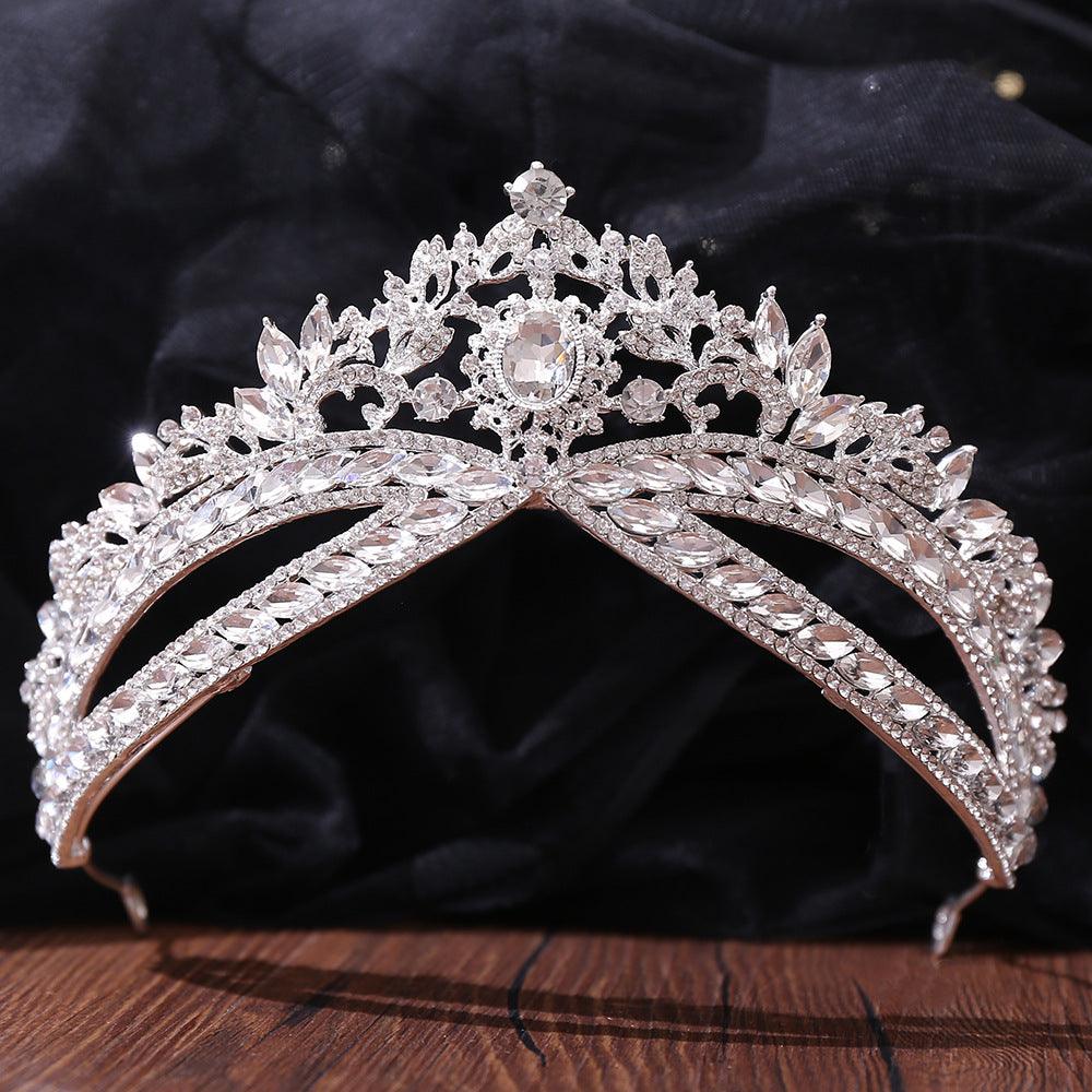 Wedding Crown Headdress Bridal Rhinestone Wedding Style Crown Accessories - Nioor