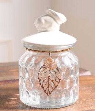 Crystal glass Nordic storage jar with lid - Nioor
