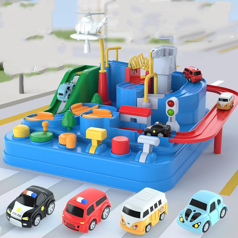 Cars Pass Through Big Adventure Parking Lot Rail Car Toy Car Track Kids Toy - Nioor