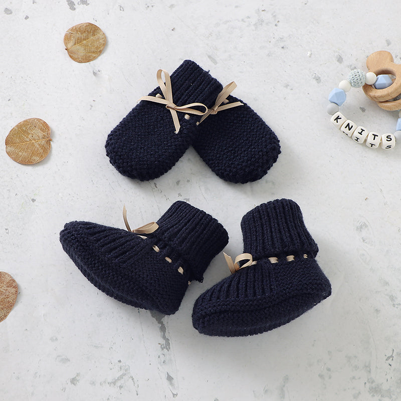 Baby Shoes Glove Set Knitted Newborn