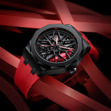 Men's Forged Hollow Waterproof Wheel Watch - Nioor