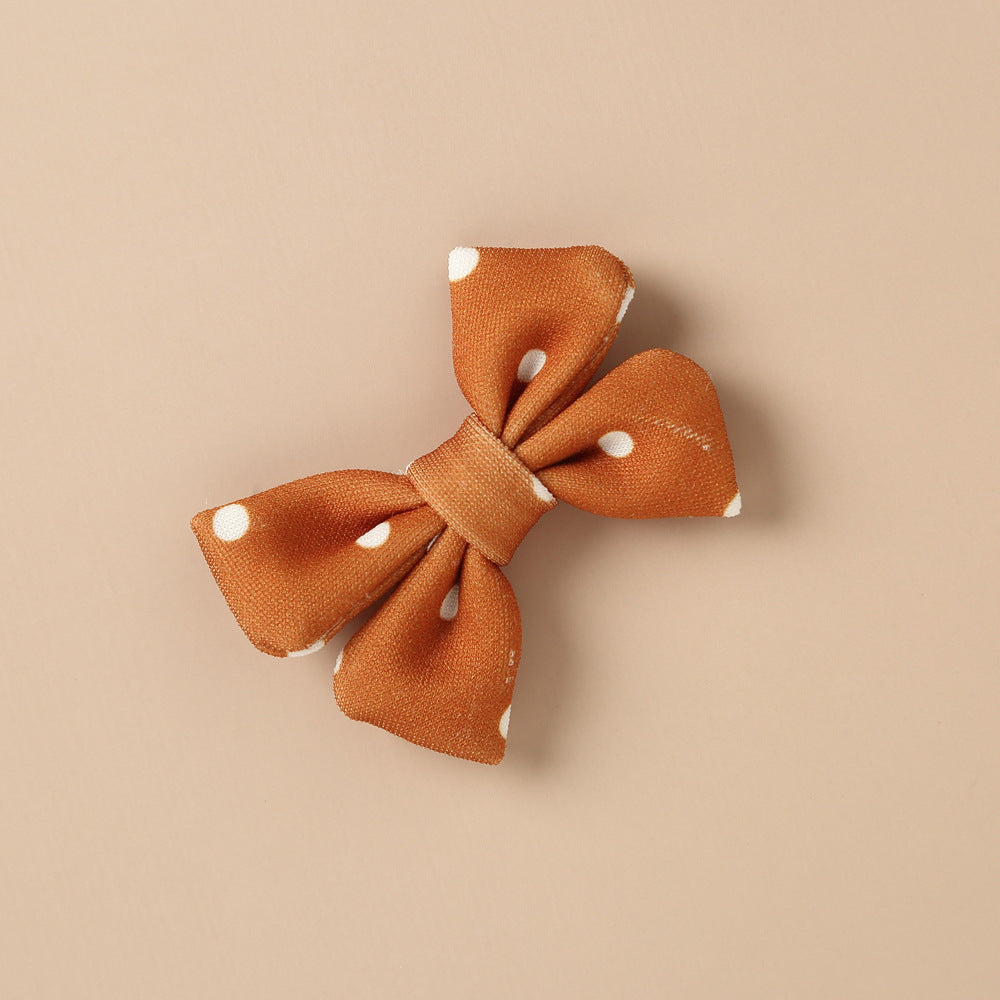 Retro Style Bow Children's Hair Edge Clip Jewelry