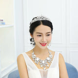 European And American Rhinestone Big Crystal Bridal Sleeve Chain, Bridal Jewelry Set, Wedding Dress Accessories - Nioor