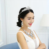 European And American Rhinestone Big Crystal Bridal Sleeve Chain, Bridal Jewelry Set, Wedding Dress Accessories - Nioor