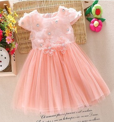 Baby Dress Girl Summer Short Sleeved Princess Skirt