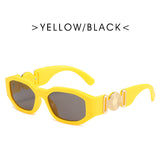 Metal Hinged Small Frame Sunglasses Retro Polygon Sunglasses Women Glasses